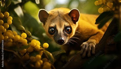  Kinkajou: A Nocturnal Mammal Known For Its Adorable Prehensile Tail!